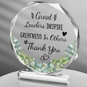 Approvisionnement exclusif transfrontalier-Trophée imperméable à neuf faces en acrylique Impression UV Cadeaux de salon pour <span class=keywords><strong>collègues</strong></span> Femmes Hommes - Product Image 4
