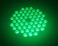 Projecteur LED Par RGBW Bertin, blanc chaud, haute luminosité, 54 LED * 2W 3-en-1, contrôle DMX512/activation sonore, en alliage d'aluminium
