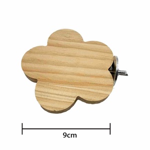 Plateforme de saut en bois massif en forme de nuage/fromage pour cage à oiseaux et jouet pour petits animaux (hamster) - Product Image 4