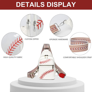 Doorzichtige Honkbaltas Voor Stadionevenementen Pvc-Portemonnees Voor Crossbody-Tas Voor Dames Waterdicht Sportfanny-Pakket - Product Image 3