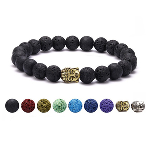 Aliexpress <span class=keywords><strong>venta</strong></span> espiritual Buda <span class=keywords><strong>de</strong></span> oro <span class=keywords><strong>cabeza</strong></span> <span class=keywords><strong>de</strong></span> <span class=keywords><strong>Lava</strong></span> pulsera <span class=keywords><strong>de</strong></span> cuentas <span class=keywords><strong>de</strong></span> piedra - Product Image 4