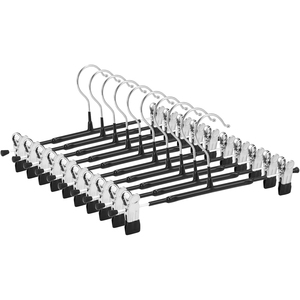 Perchas Metálicas Multiusos Apilables para Ahorrar Espacio, con Clip Ajustable para Faldas y Pantalones - Product Image 1