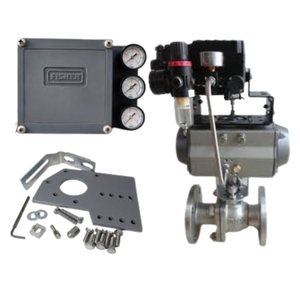 Vanne à boisseau sphérique pneumatique en acier inoxydable 316 de Chine, positionneur électro-pneumatique Emerson Fisher 3582G/3582I - Product Image 6