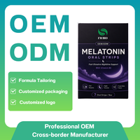 Bandes orales de mélatonine OEM ODM avec vitamine B6 à dissolution rapide – Complément pour routine nocturne