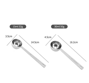 Cuchara Medidora de Acero Inoxidable DFU174, Personalizable en Negro y Colores, para Leche en Polvo, Café, Azúcar, Sal, Aceite, 5ml, 10ml, 15ml, 20ml, 30ml - Product Image 2