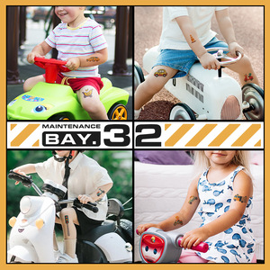 Nuevas pegatinas <span class=keywords><strong>de</strong></span> <span class=keywords><strong>tatuajes</strong></span> para niños con diseños <span class=keywords><strong>de</strong></span> coches y motocicletas <span class=keywords><strong>de</strong></span> dibujos animados, papel <span class=keywords><strong>de</strong></span> transferencia al agua, diseño moderno y minimalista. - Product Image 3