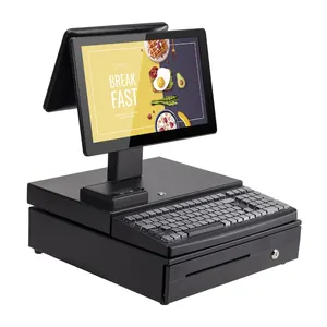 15.6+11.6-inch Dual Screen Full Set Of Cash Register Equipment Cash Register POS System Cashier Machine
