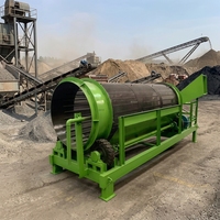 Trommel rotatif sans arbre robuste pour le criblage de pierres, sable, terre, charbon et minerais