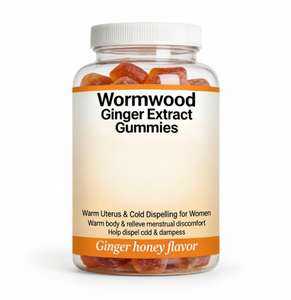 Natural Wormwood Ginger Warming Body Gummies Women Uterus Warm Herbal Supplement Candy - Product Image 1