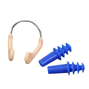 Juego de tapones para los oídos con clip para la nariz Qilang, equipo de natación impermeable de silicona suave para adultos y niños - Product Image 3