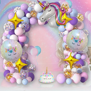 Kit de Guirnalda de Globos de Unicornio de 169 Piezas con Estrellas Brillantes para Niñas, Decoración para Fiestas de Cumpleaños y Despedidas de Soltera - Product Image 5