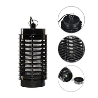 Lampe anti-moustiques UV LED 1,5 m 120 V/220 V en ABS, 8 pièces, noire, pour salle à manger, certifiée CE, marché UE, à semi-conducteurs