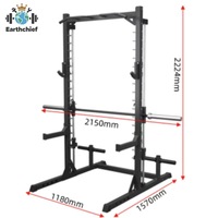 Machine Smith professionnelle en acier de haute qualité, demi-rack multifonctionnel pour l'exercice de musculation et de squat