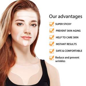 Cerotti antirughe per le linee del <span class=keywords><strong>collo</strong></span> del petto, cerotti in Silicone riutilizzabili per il trattamento delle rughe per le donne 12 pezzi - Product Image 2