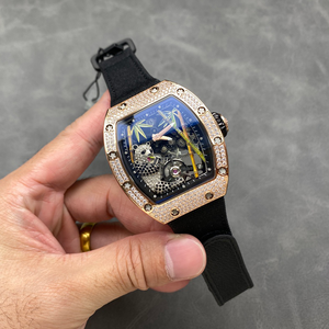 Luxury <b>Men's</b> <b>Watch</b> with <b>Skeletonized</b> Design and Natural Casual Style. - Product Image 3