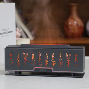 Wheat Ear Pattern Aroma Diffuser Humidifier 0.5L USB Powered 2-8H <b>Timer</b> Home Office Essential Oil Diffuser - Product Image 2