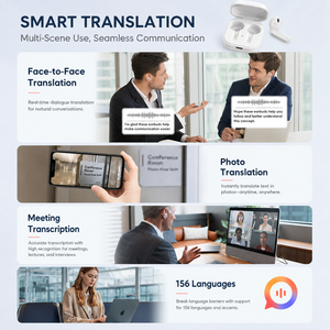 Écouteurs Bluetooth 2026 Nouveaux Écouteurs Bluetooth 5.4 à Traduction IA Semi intra-auriculaires pour le Sport, l'Écoute Musicale et les Appels - Product Image 6