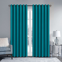 Rideaux occultants prêts à poser à œillets, modernes, unis et thermiques pour salon et chambre à coucher (vente en gros)