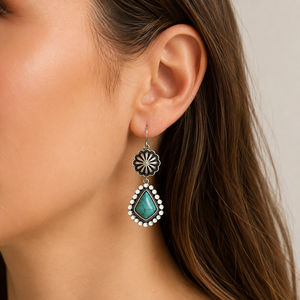Orecchini Pendenti Boho a Goccia con Margherite, Gioielli Vintage da Sposa per Donne - Product Image 2