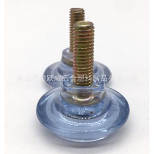 Junyuewei Transparent Adjustable Feet 37mm Diameter 8x22mm PVC Furniture <b>Pads</b> Anti Slip Shock Absorption - Product Image 5