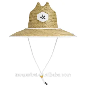 美国热卖高品质帽檐批发定制救生员草帽草帽沙滩帽
