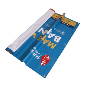 Bannière en vinyle personnalisée résistante aux intempéries avec bords renforcés pour affichage publicitaire de restaurant ou devanture de magasin, en tissu maillé mat - Product Image 4