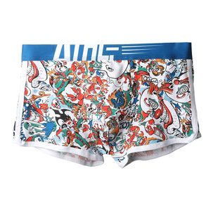 Caleçon pour homme Short de dessin animé pour garçon Sous-vêtement pour adolescent Respirant Confortable Mode Imprimé Caleçon Coton doux - Product Image 1