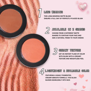 Palette de <span class=keywords><strong>fard</strong></span> à joues pigmentée personnalisée avec logo pour peau noire teinte de joues longue durée végétalien crème de maquillage de haute qualité <span class=keywords><strong>fard</strong></span> à joues - Product Image 2