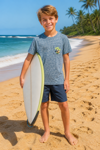 Camiseta <span class=keywords><strong>Chicco</strong></span> Vintage de Algodón, Cuello Redondo, Manga Corta, Lisa, para Niños y Adolescentes Unisex (Paquete de <span class=keywords><strong>1</strong></span>) - Product Image 4