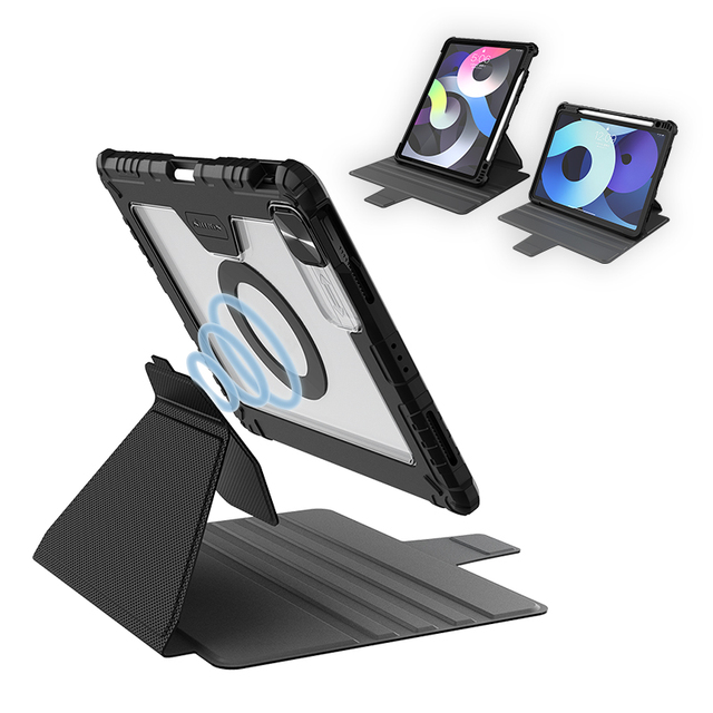 Nillkin Magnetic Tablet Case for iPad 10.2 10.9  Air 5 Pro 11 Pro 12.9 2022 Detachable Kickstand Rugged Leather Case for iPad