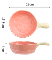 Plateau en céramique pour la maison, pour la présentation de fruits lors de fêtes, assiette en porcelaine personnalisable