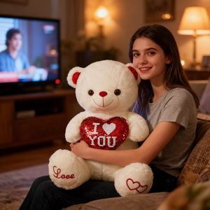 Oso de Peluche Luminoso con Música, Juguete de Peluche, Regalo para Cumpleaños, Día de San Valentín, Día de la Madre, Decoración - Product Image 4