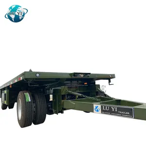 2 akslar 10Ton 20Ton tarım çekme çubuğu Flatbed çekici Dolly yarı römork