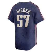 Maillot de baseball de qualité supérieure pour hommes, vente en gros, Jose Ramirez 11, Steven 38, Naylor 23, Bieber Kwan 57