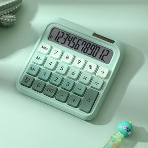 เครื่องคิดเลขพลังงานแสงอาทิตย์12หลักอเนกประสงค์สีลูกกวาดโดพามีนสำหรับนักเรียนใช้ในสำนักงาน DX-2289วัสดุ ABS - Product Image 3