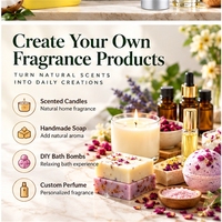 Huile parfumée longue durée aux senteurs naturelles de fruits essentiels et de noix de coco pour la peau, les bougies et les diffuseurs
