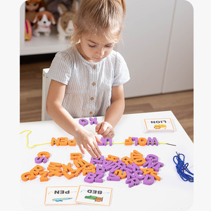 Jeu d'<span class=keywords><strong>orthographe</strong></span> de lettres de l'alphabet en bois le plus populaire Jouet éducatif pour enfants garçons et filles - Product Image 2