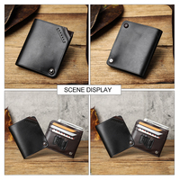 Dompet Kulit Italia Tipis dengan Pelindung 360 Derajat, Penutup Tombol Putar, Slot Kartu, dan Alat Pembuka Kartu SIM