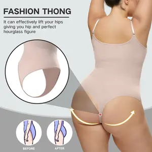Slimming Bodysuits Shapewear For Women Tops Tummy Control Body Shaper With Spaghetti Strap Thong Body Shaper