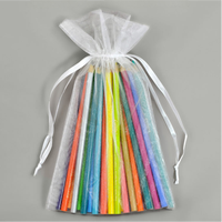 MOQ 100 pièces Sacs cadeaux gris en organza et satin 7x9cm Sachets de lavande à cordon pour mariages, fêtes, Noël