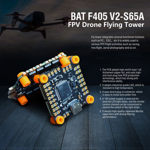ชุดควบคุมการบิน F405 V3 พร้อม ESC แบบไร้แปรงถ่าน 60A/65A 4-in-1 รองรับแบตเตอรี่ Lipo 3-6S ขนาด 30.5x30.5 มม. สำหรับโดรน FPV Freestyle - Product Image 4