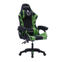 Silla Gamer de Oficina Tradicional Convertible Scorpion Pro Negra y Roja de Cuero PU Personalizada a Precio Económico para Juegos de PC