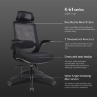 Chaise de bureau de direction de luxe à dossier haut en maille ISO BIFMA Chine, pivotante et ergonomique, avec fonction de levage - Silla Ejecutiva Ergonomica