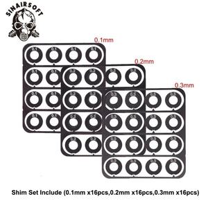 Sinairsoft 48 pièces de plaquettes de réglage de précision en acier inoxydable pour boîte de vitesses AEG 0,1 mm 0,2 mm 0,3 mm - Product Image 2