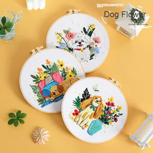 <span class=keywords><strong>Kit</strong></span> de <span class=keywords><strong>bordado</strong></span> de perro hecho a mano DIY para <span class=keywords><strong>Amazon</strong></span> gran oferta tela de algodón Original nuevo diseño de <span class=keywords><strong>bordado</strong></span> estéreo <span class=keywords><strong>bordado</strong></span> - Product Image 1