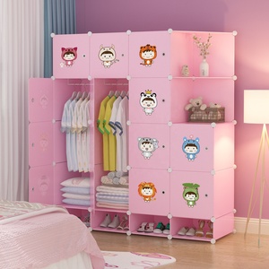 Ropero <span class=keywords><strong>Armario</strong></span> Portátil <span class=keywords><strong>de</strong></span> <span class=keywords><strong>Plástico</strong></span> Moderno <span class=keywords><strong>para</strong></span> Niños Color Rosa, Gabinete <span class=keywords><strong>de</strong></span> Almacenamiento <span class=keywords><strong>para</strong></span> Ropa <span class=keywords><strong>de</strong></span> Bebé Fácil <span class=keywords><strong>de</strong></span> Ensamblar - Product Image 3