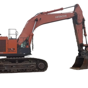 Precio más bajo Hitachi Zx670 Excavadora usada de segunda mano Excavadora para la venta Máquina Hidráulica Crawler S - Product Image 1