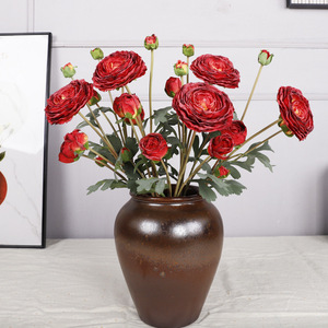 5 Flores Artificiales de Loto Snow Mountain Dew, Seda de Alta Simulación, Decoración para Bodas - Product Image 2