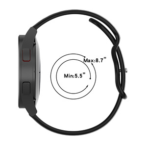 20mm bracelet en Silicone pour Samsung Galaxy Watch 4 <span class=keywords><strong>40mm</strong></span>/44m bracelet sport de haute qualité pour Samsung Watch Active 2/<span class=keywords><strong>Huawei</strong></span> Watch <span class=keywords><strong>GT3</strong></span> - Product Image 4