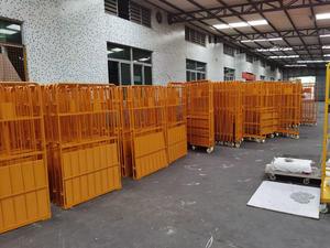 Chariot à main en métal à revêtement en poudre chariots de conteneur de rouleau de Transport logistique entrepôt supermarché stockage fil rouleau Cages maille - Product Image 6